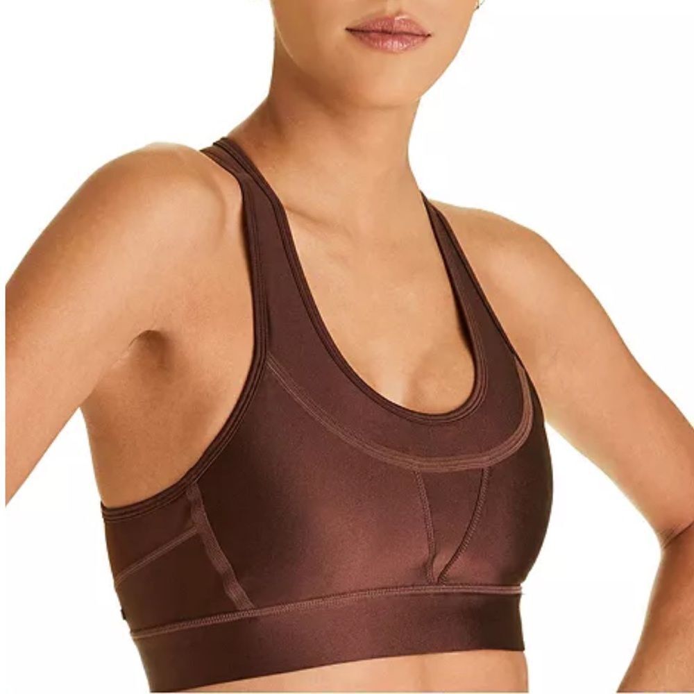 Alala Womens Adult Surf Bra Sz L Inspired by Wetsuit stitching Medium Support